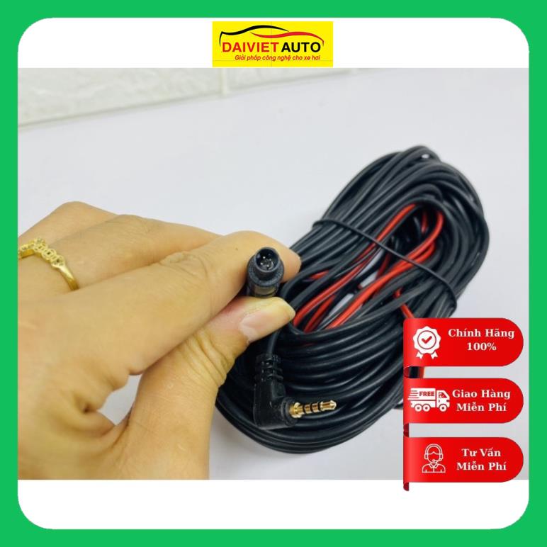Dây tín hiệu camera lùi trên ô tô, dài 15m, 4 chân và 5 chân, jack 2.5mm | Đại Việt Auto