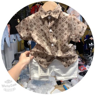 🔥SƠ MI ONG CAO CẤP🔥Áo sơ mi lụa 3D mềm mát cho bé trai