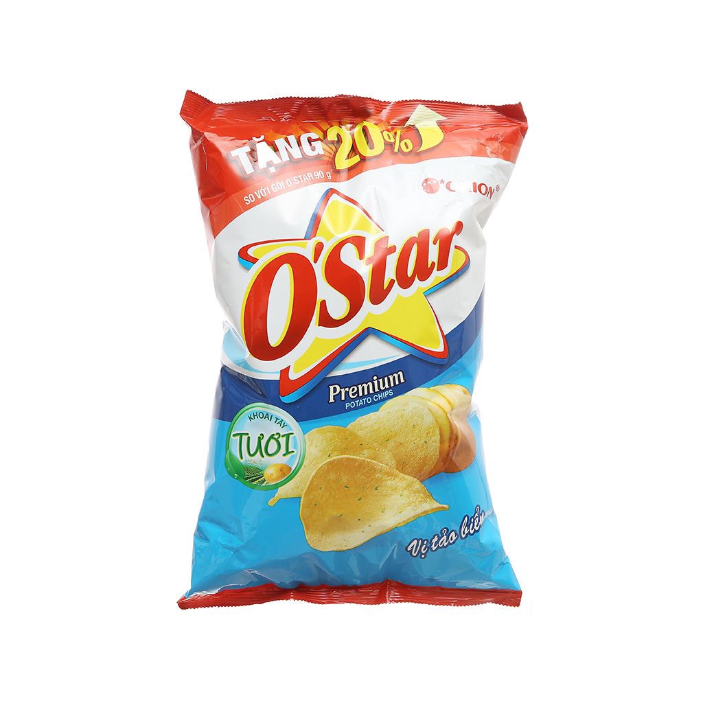 Snack khoai tây O'Star và Swing các vị gói 108g