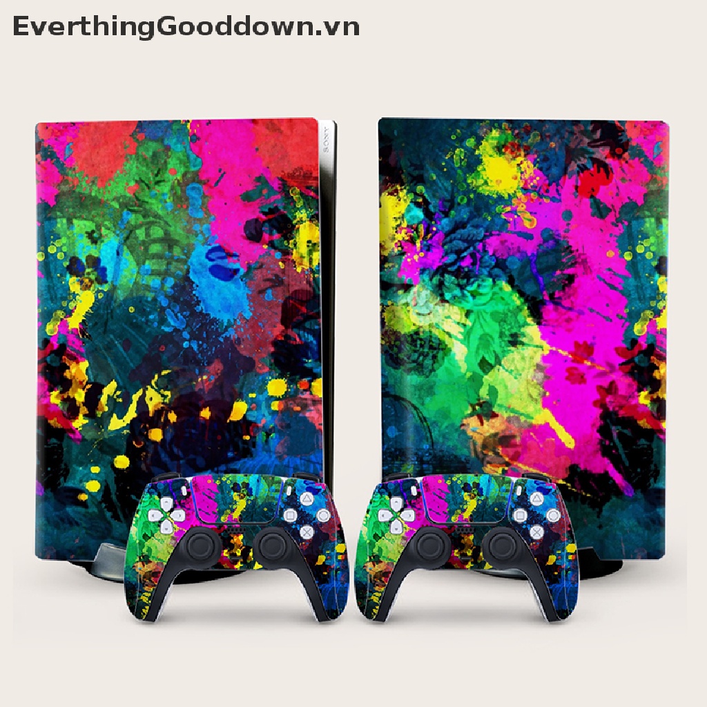 Bộ 5 Miếng Dán Vinyl Hình Hành Tinh Cho Máy Chơi Game PS5
