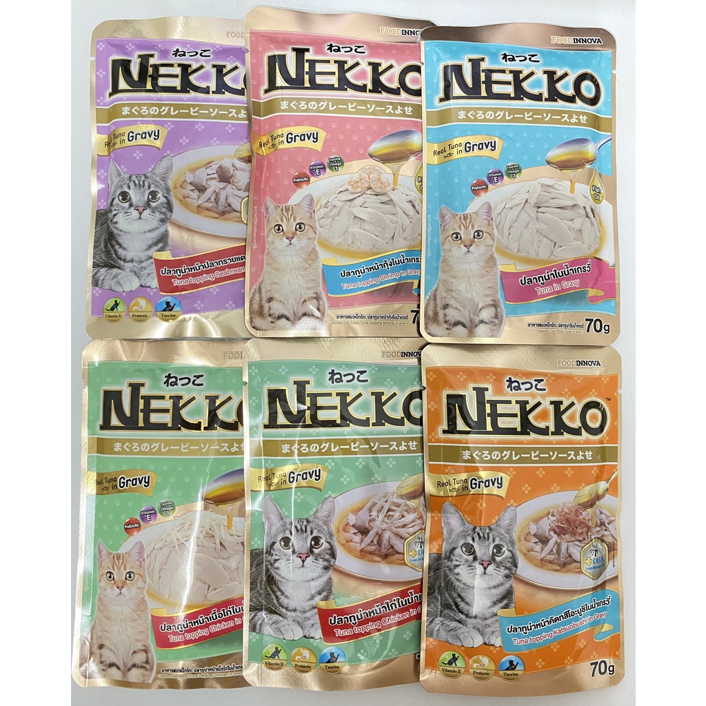 [32 vị] Pate Nekko các loại cho mèo [Gói 70g]