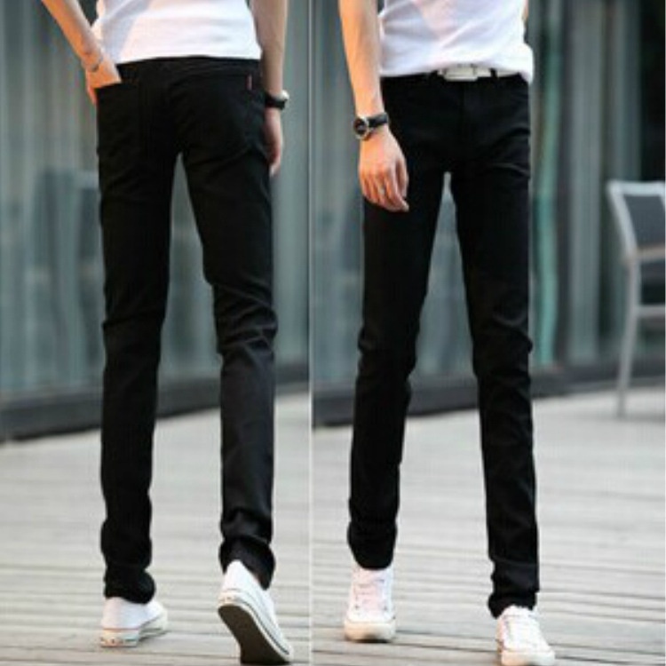 Quần jean dài dáng ôm phong cách Hàn Quốc thời trang cho nam