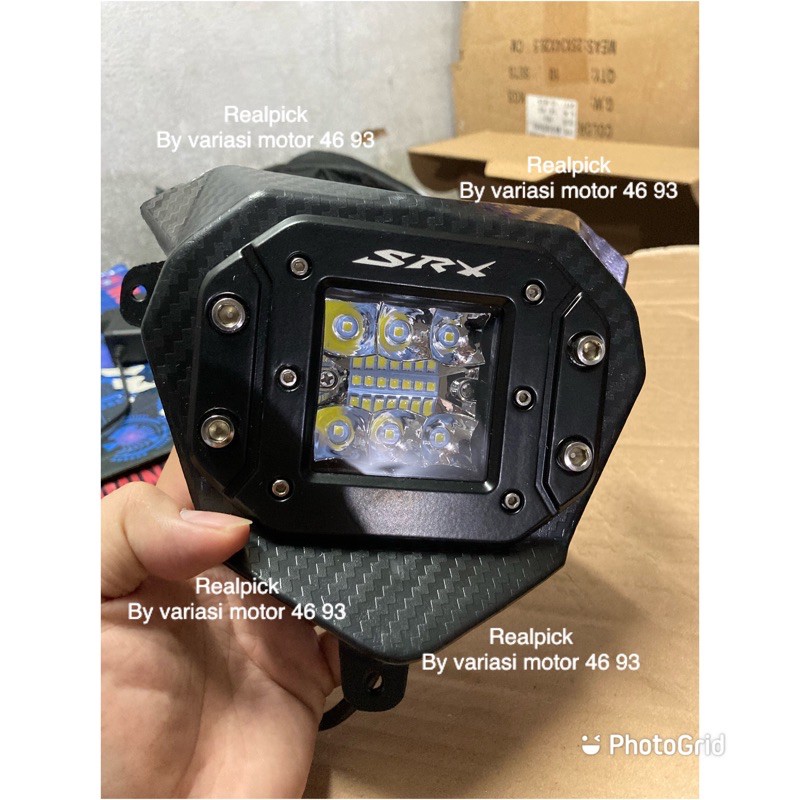 Đèn Pha led Bằng Nhựa Sợi carbon Cao Cấp Cho Xe Crf 150 klx 150 wr155 abs