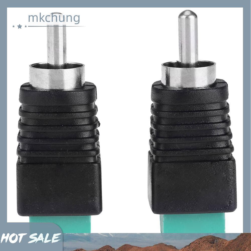 Set 2 Đầu Nối Dây Cáp Âm Thanh Rca