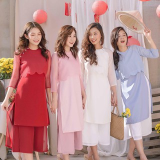 FREESHIP ĐƠN 99K_Set Áo Dài Cách Tân VADT1922