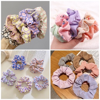 Cột tóc Hàn Quốc,Cột tóc scrunchies hot trend Cột tóc hoạ tiết Scrunchies - Mã SC02