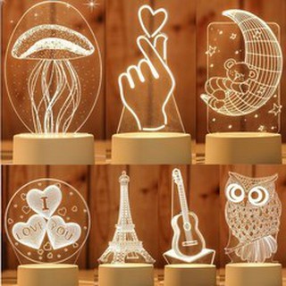 Đèn led ngủ 3d