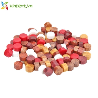 100pcs Retro Octagon Sealing Wax Grain Fire Painting Pill Stamping Envelope