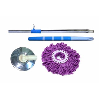 Bộ cán chổi lau nhà bàn xoay Inox