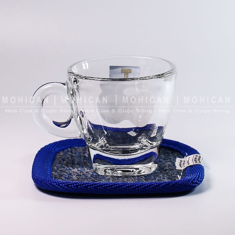 Ly thủy tinh có quai Ocean Cafe Espresso Cup 70ml, cốc thủy tinh nhỏ Thái Lan dễ thương uống trà, cà phê OCEG-P02442