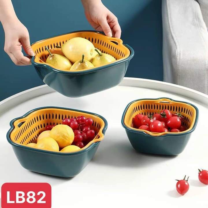 Set rổ 6 in 1 , bộ rổ kèm chậu siêu tiện ích, tiết kiệm, đủ size dễ dàng sắp xếp