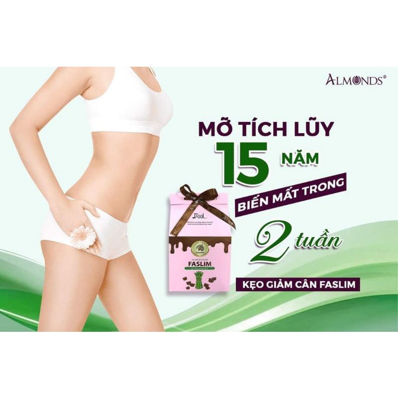 Keo giảm cân ALMONDS faslim 15v