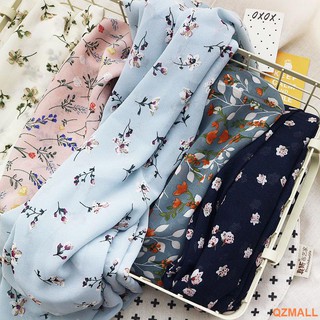 Vải Voan Màu Trơn Họa Tiết Hoa Dùng May Đầm Diy