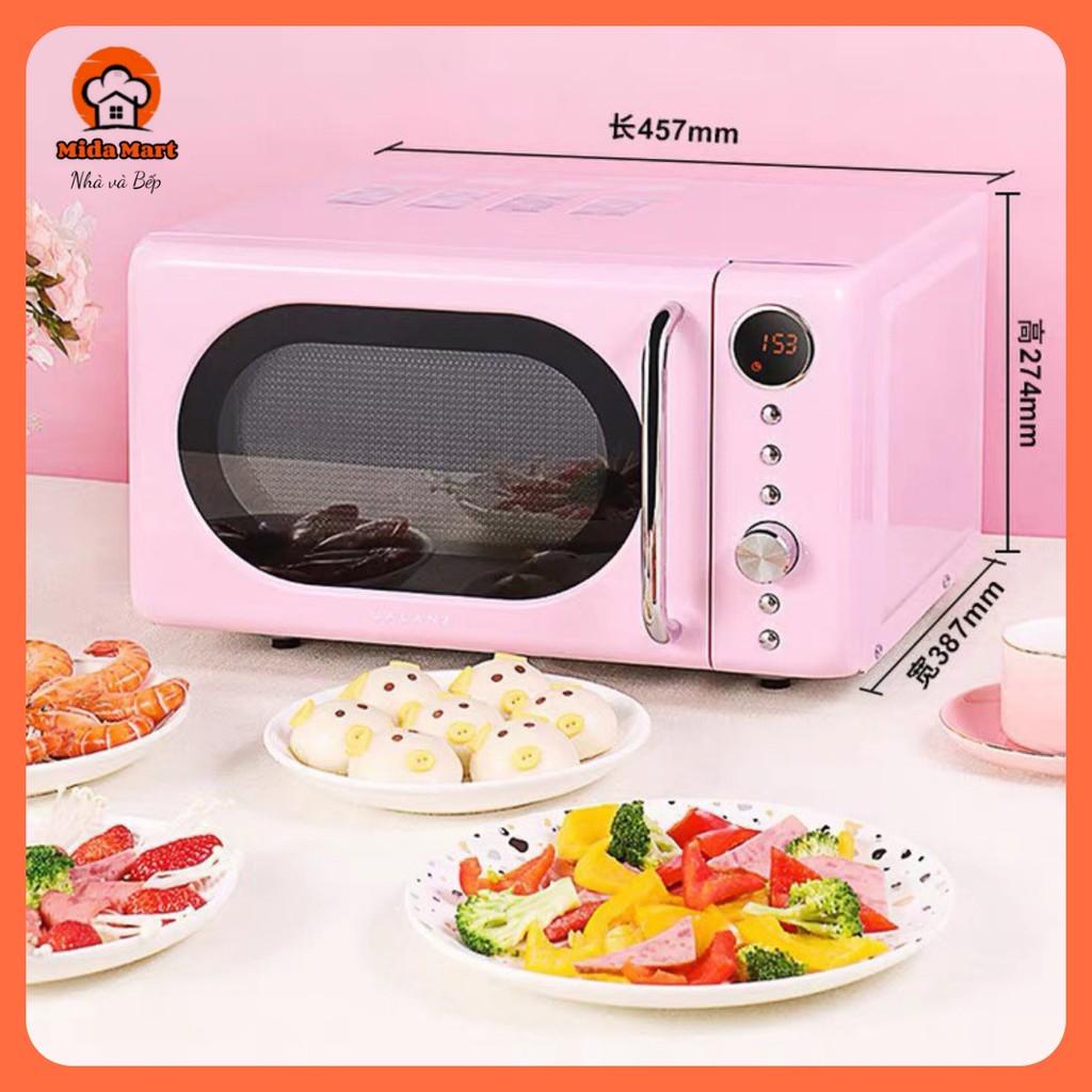 🔥LÒ VI SÓNG MÀU HỒNG 20L GALANZ CHÍNH HÃNG BẢO HÀNH 6 THÁNG CÓ CLIP HƯỚNG DẪN SỬ DỤNG TIẾNG VIỆT🔥
