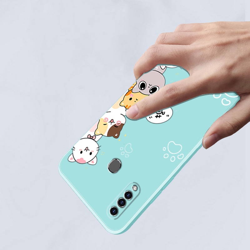 Ốp lưng SAMSUNG a20s Ốp Điện Thoại Silicon Mềm Mịn Bảo Vệ Cho SAMSUNG a20s DZMM01 viền vuông cute