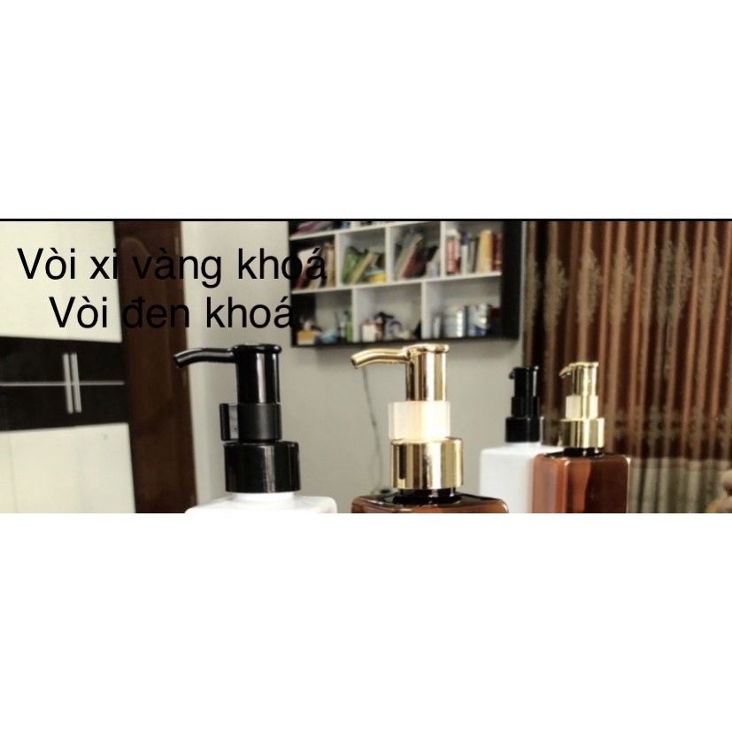 chai nhựa màu trắng 100ml/150ml/200ml/250ml/300ml/500ml- chai chiết sữa tắm màu trắng