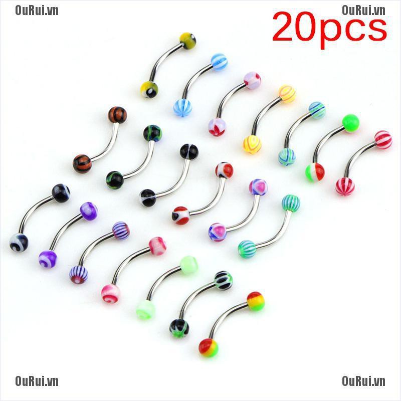 Khuyên Xỏ Lông Mày Bằng Thép Không Gỉ Cá Tính