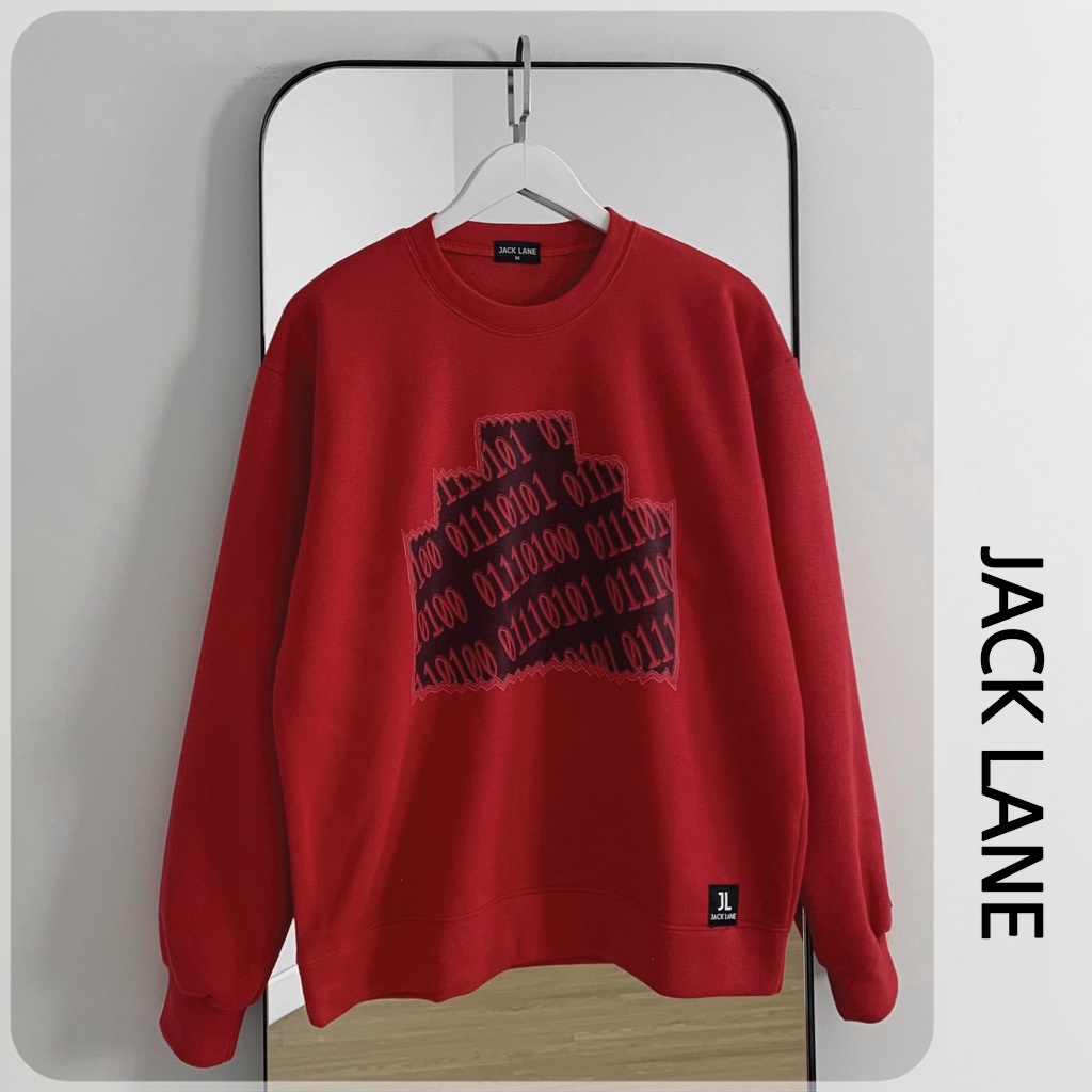 ▽Áo Sweater JL Oversize 01110, JACKLANE, nỉ chui đầu Unisex Jack Lane