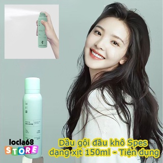 Dầu gội đầu khô dạng xịt giúp tóc khống bết dính mượt mà chống mồ hôi dầu hàng nội địa trung Spes 150ml