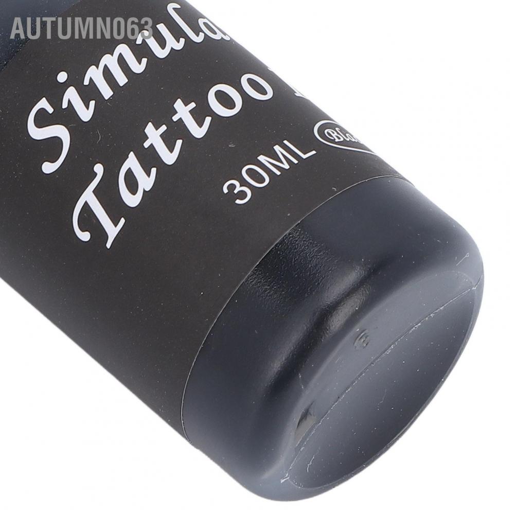 Autumn063 Mực xăm Hình kích ứng tạm thời Miễn phí lâu dài miễn Bột màu hình tự do cho Mẫu rỗng nhỏ 30ml