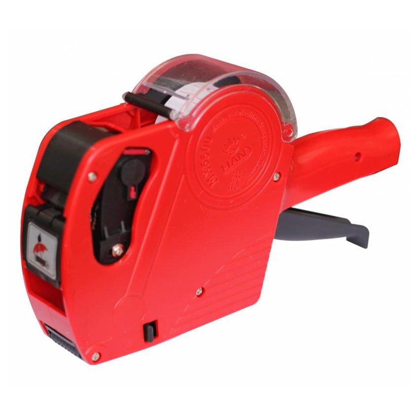 Máy bấm giá tiền tiện dụng + tặng cuộn giấy bấm và hộp mực (Màu ngẫu nhiên)