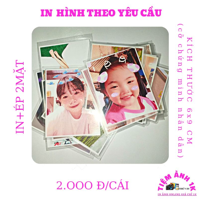 In Ảnh Online Từ Điện Thoại Kích Thước 6X9 Cm Có Ép Plastic 2 Mặt