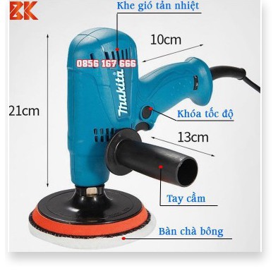 Máy đánh bóng ô tô MAKITA GV6010 - Máy đánh bóng ô tô, xe máy Mini - Hàng mới