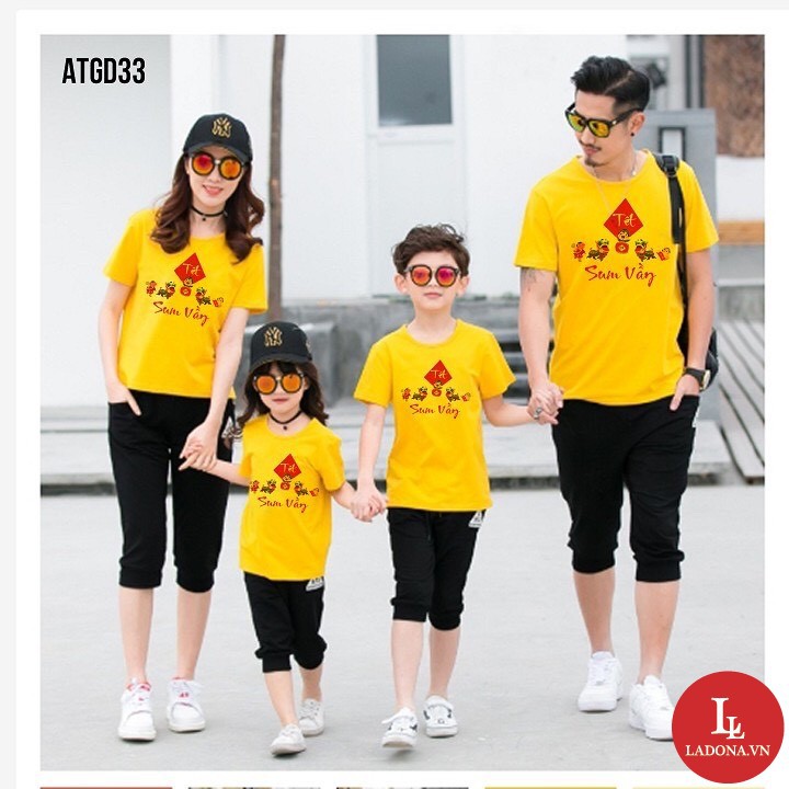 Áo Phông Gia Đình Mẫu Mới 2023 MS03 (Giá 1 Áo)