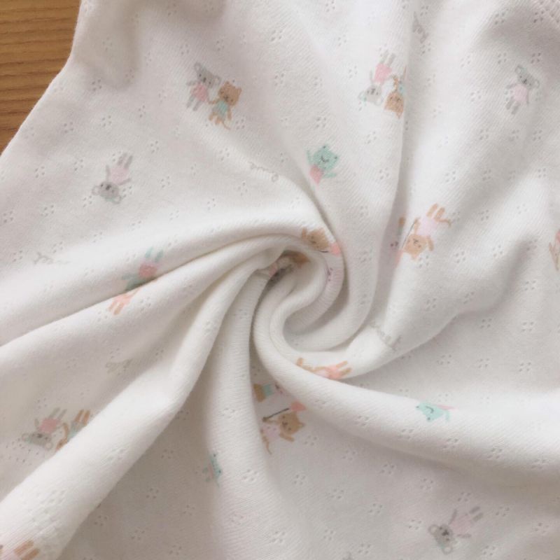 Set cotton thỏ hồng cho bé gái | Dotori