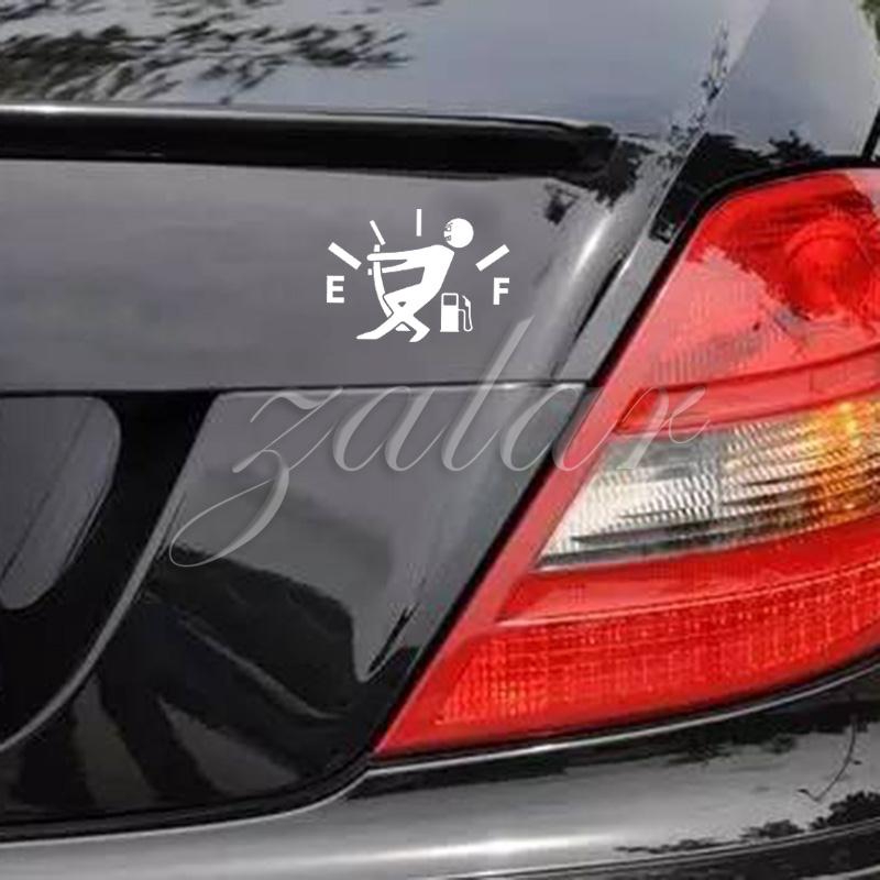 Sticker dán xe hơi họa tiết hình chú người đang dẫn nhiên liệu