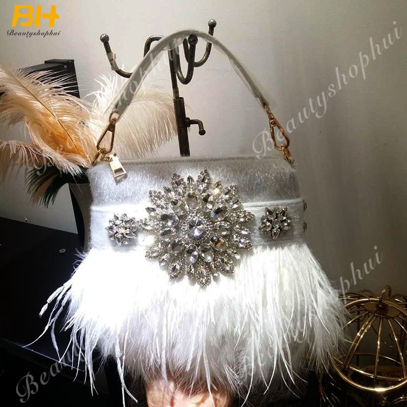 Túi Xách Lông Tua Rua Thời Trang Dành Cho Nữ 2022