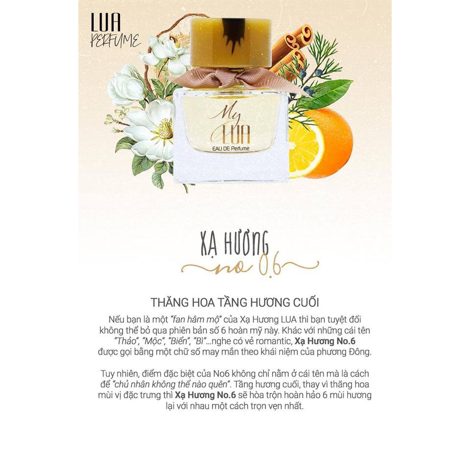 Nước Hoa LUA - No6 Xạ Hương - My Lua (35ml) | Thế Giới Skin Care