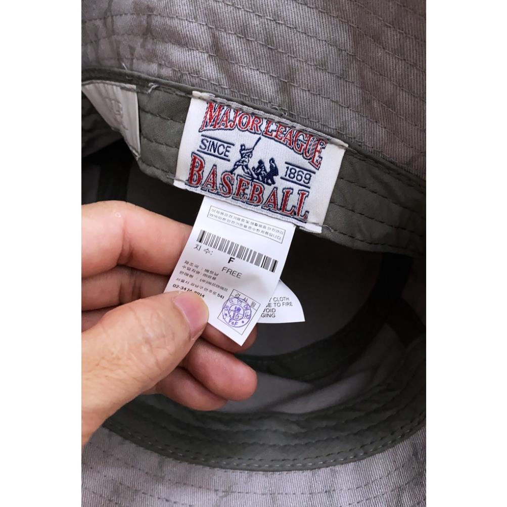 NÓN BUCKET MLB COTTON CAO CẤP, NÓN THỜI TRANG NA20 MÀU XÁM