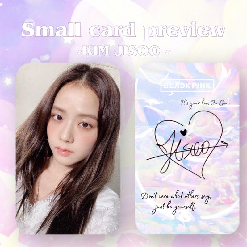 Thẻ Ảnh Hình Thành Viên Kim Ji-soo Nhóm Nhạc Blackpink Hàn Quốc
