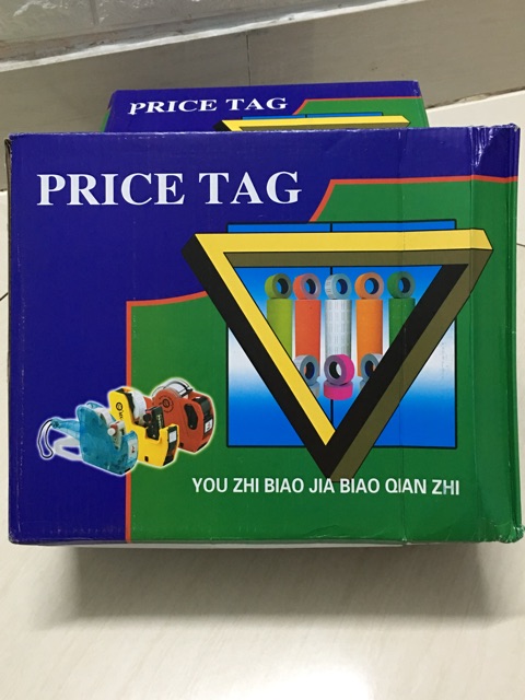 10 cuộn giấy dính giá , giấy bắn giá tiền loại dầy dính tốt (1 cây /10 cuộn )