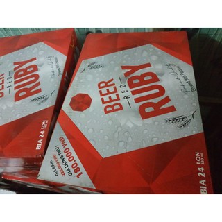 Thùng 24 lon bia Red Ruby 330ml