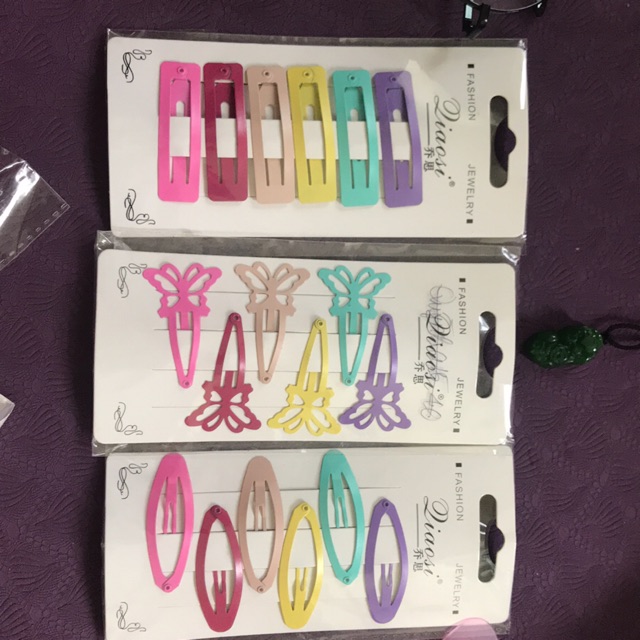 Set kẹp tóc hình dễ thương