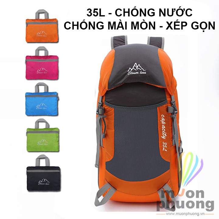 [FREESHIP 70K] Balo du lịch - Balo dã ngoại - Balo Trekking - chống nước xếp gọn - [MUÔN PHƯƠNG SHOP]