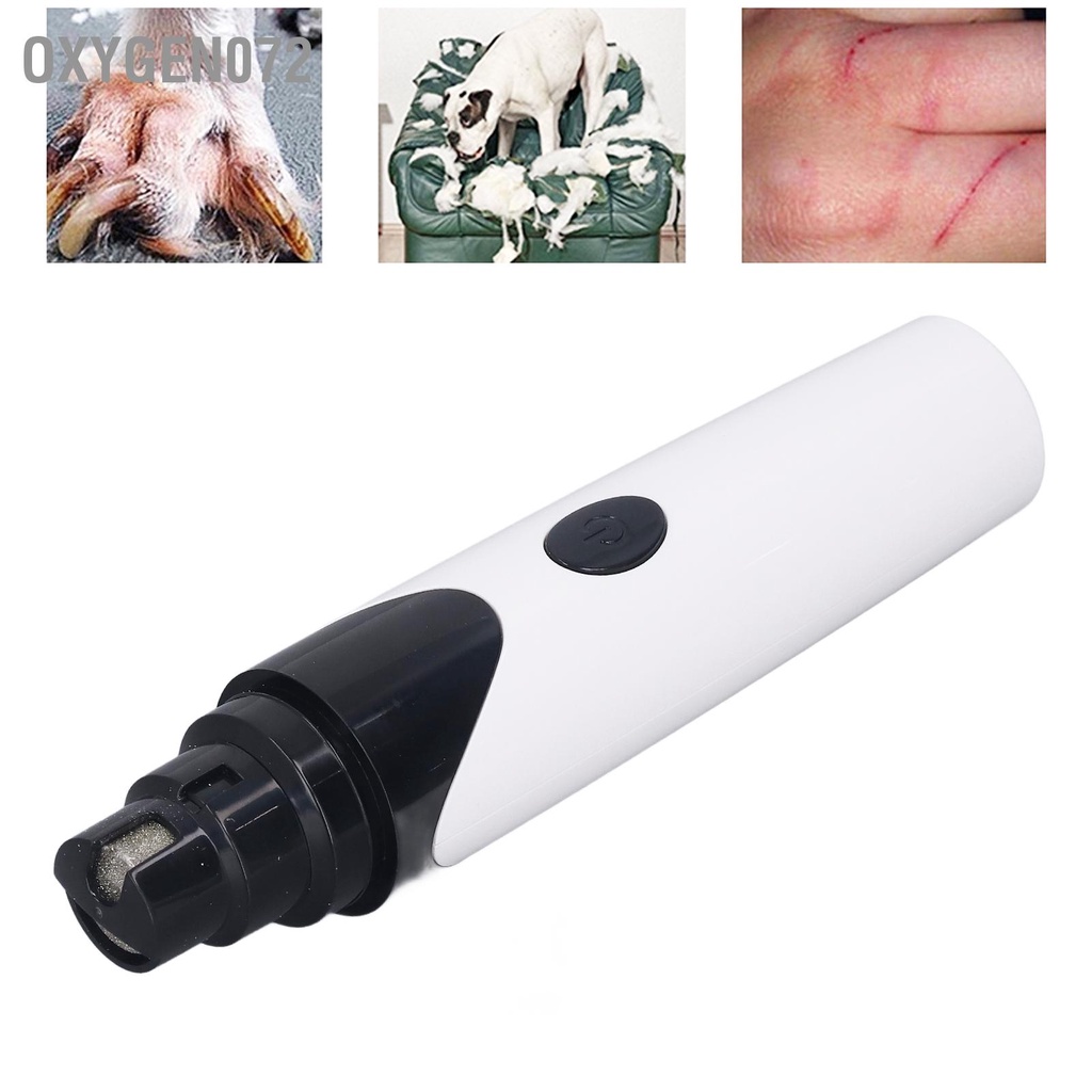 Oxygen072 Máy mài móng tay cho chó USB có thể sạc lại Yên tĩnh tự động an toàn hiệu quả cắt thú cưng mèo