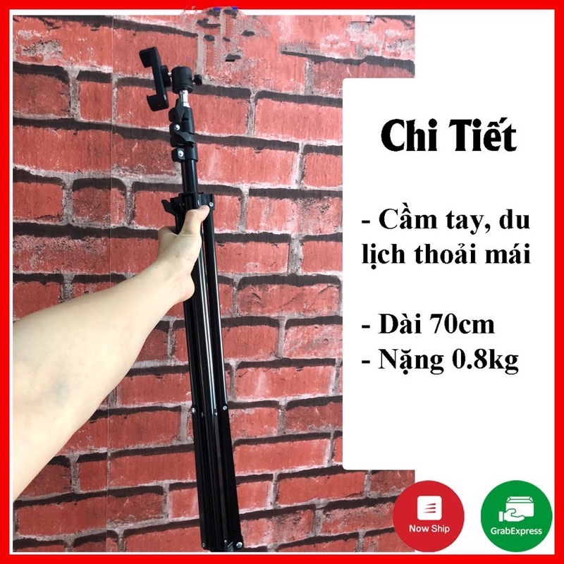 Giá đỡ điện thoại-Tripod quay TikTok chân đèn livestream chân đỡ máy ảnh cứng bền đẹp chắc chắn triệu view