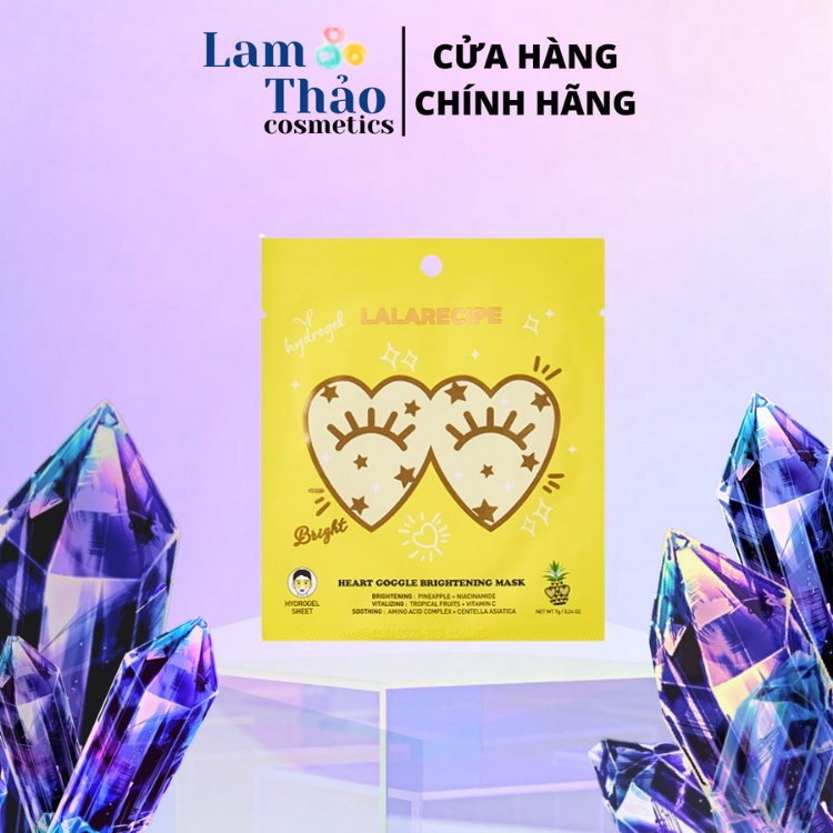 Mặt Nạ Làm Sáng Da Vùng Mắt Và Má Lalarecipe Heart Goggle Brightening Mask ( 1 Miếng )