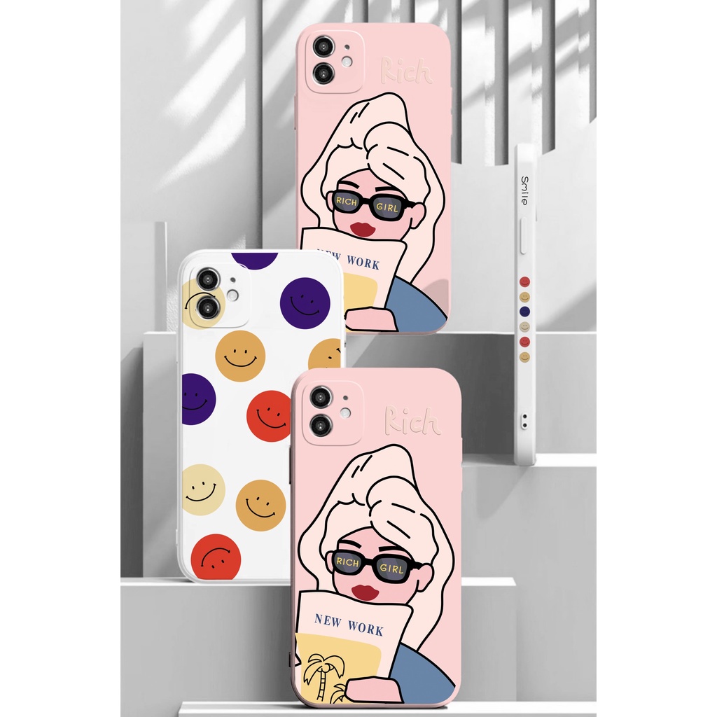 Ốp lưng iphone Vỏ điện thoại Rich girl Mặt cười Case iphone13/ 6/7/7plus/8/8plus/x/xr/xs/11/12/ pro/max - Tce Case | BigBuy360 - bigbuy360.vn