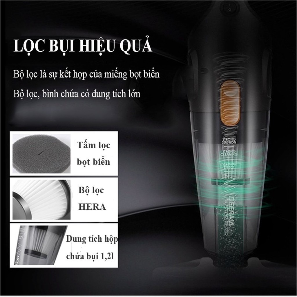 [Mã ELMS5 giảm 7% đơn 300K] Máy Hút Bụi CẦM TAY - CÓ DÂY Deerma DX115C + 3 ĐẦU NỐI THAY THẾ - Fullbox | BigBuy360 - bigbuy360.vn