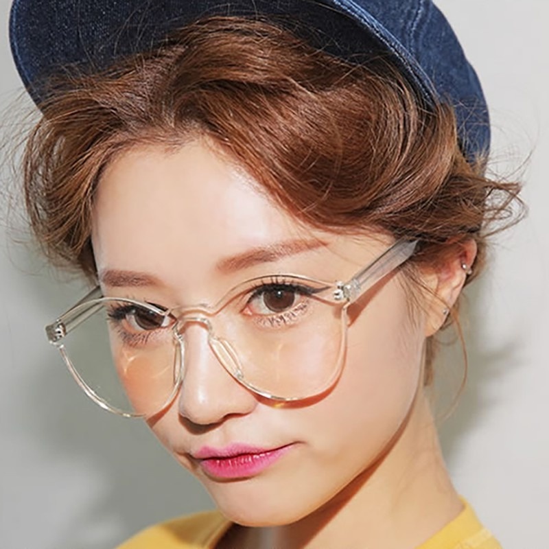 Kính Mát Tròng Trong Suốt Không Viền Thời Trang Cho Nam Và Nữ