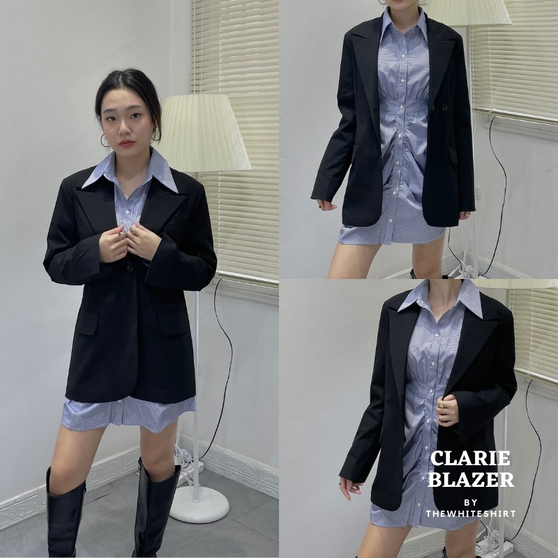 CLARIE BLAZER - áo blazer trẻ trung thanh lịch màu đen