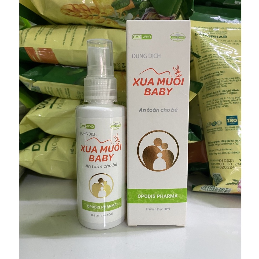 Xua muỗi BABY dành cho bé (bảo vệ da bé) - chai 60ml