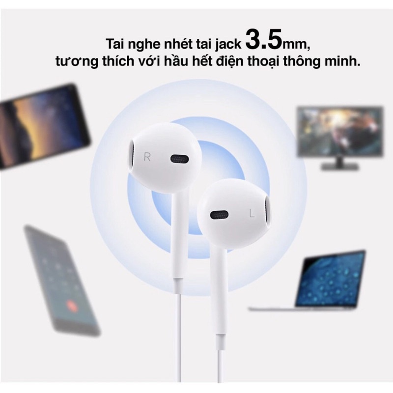 Tai nge HOCO M1, chân 3.5 phù hợp tất cả các dòng máy iphone,samsung,oppo - Hàng chính hãng HOCO