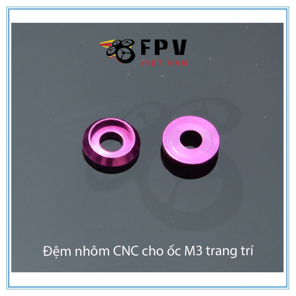 Đệm nhôm CNC cho ốc M3 trang trí