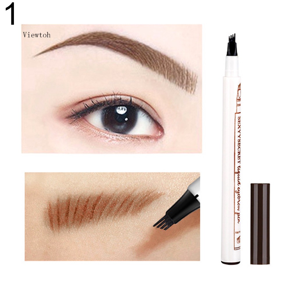 Bút kẻ lông mày chống nước đầu cọ 4 ngọn đẹp tự nhiên chất lượng cao | BigBuy360 - bigbuy360.vn