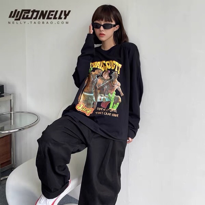 Áo phông nelly heybig dài tay (có sẵn) Travis